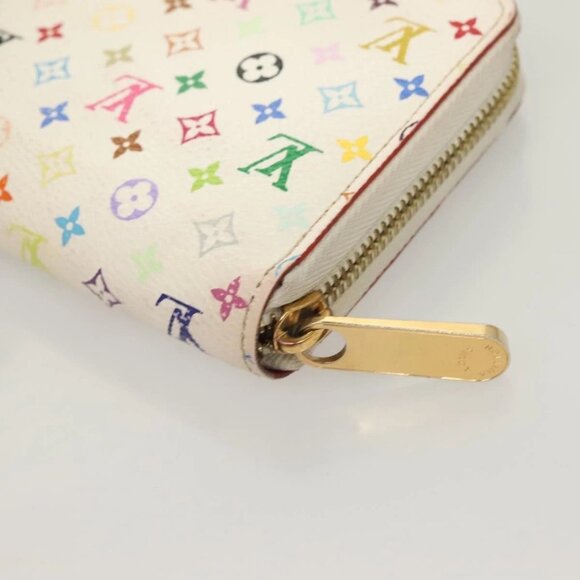 LOUIS VUITTON Monogram Multicolor Zippy Wallet White M60241 LV Auth ki5819 - Picture 3 of 16